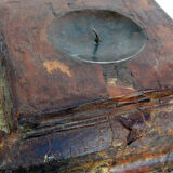 Bougeoir teck ancienne colonne