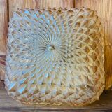 Vintage Chiseled Glass Ceiling Light