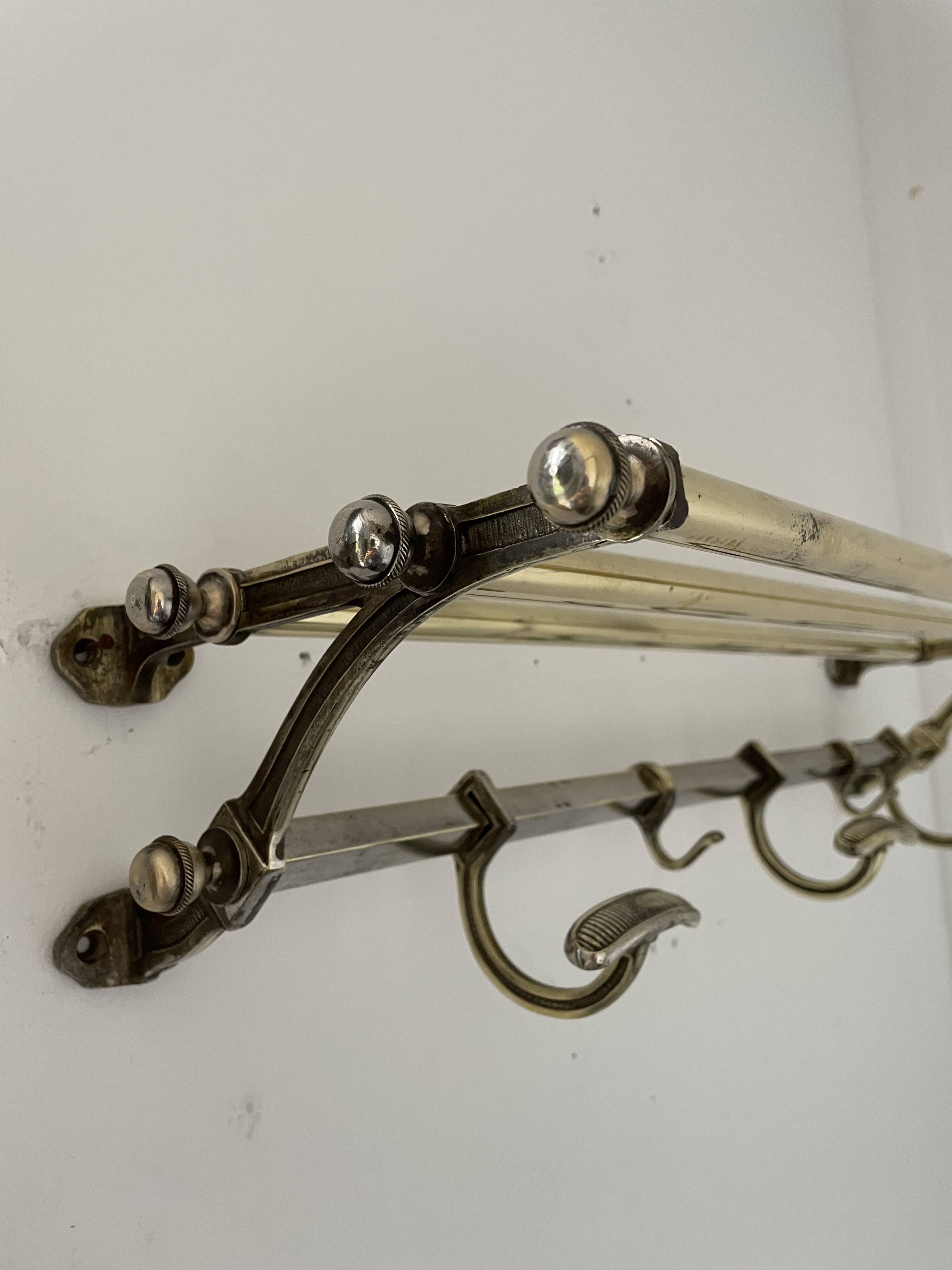 Wall coat rack, circa 1920