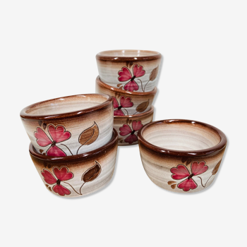 Set of 6  stoneware bowls-Manufacture Niederviller