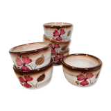 Set of 6  stoneware bowls-Manufacture Niederviller