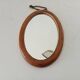 Mini antique walnut mirror from the 19th century.