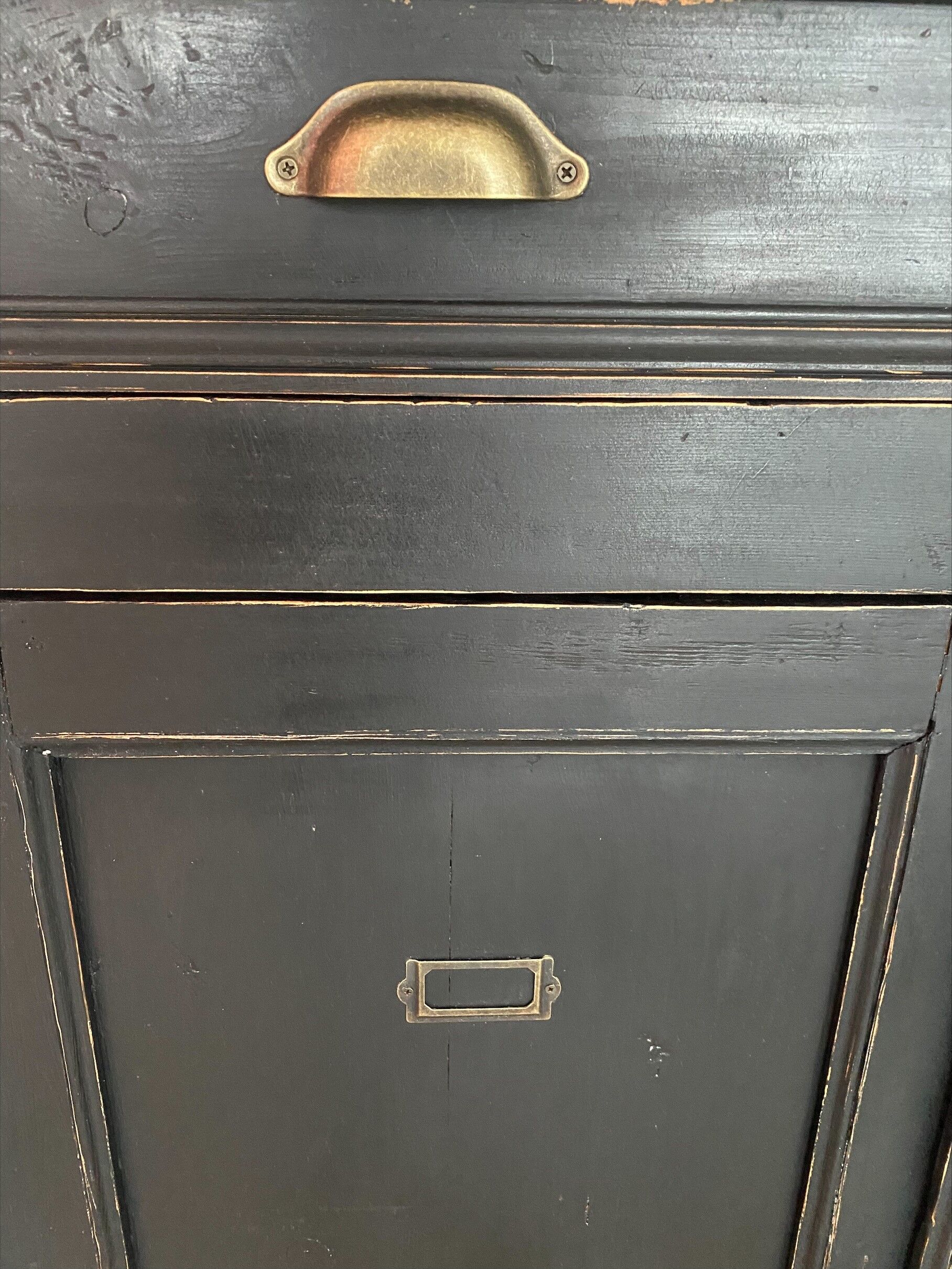 Black patinated parisian buffet