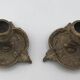 Pair of vintage brass table candlesticks