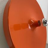 Rare Orange 50cm Charlotte Perriand Disc Wall Light by Staff, Germany 1970