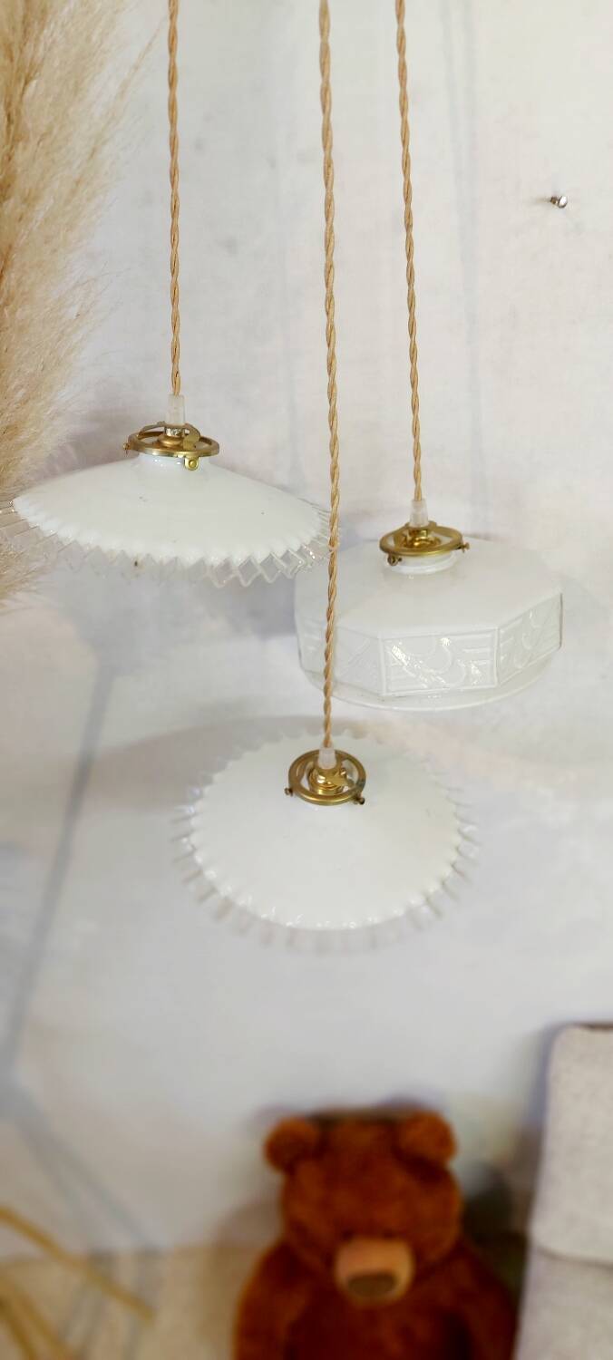 Art deco waterfall pendant light