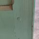 Antique patinated two-door cabinet