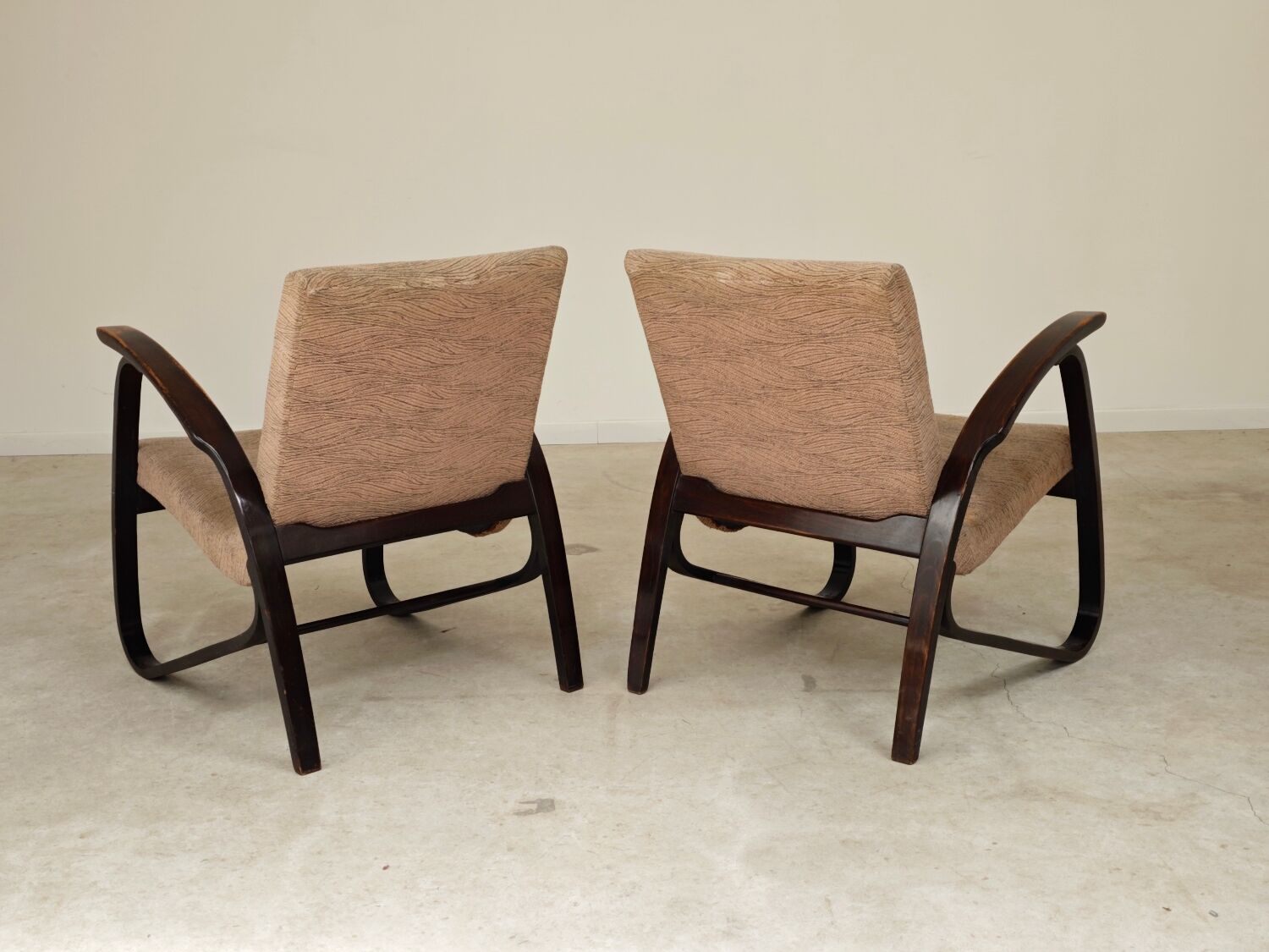Pair of Art Deco armchairs by Jan Vanek 1930