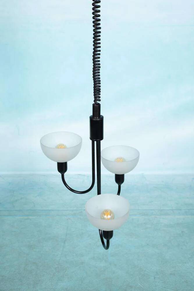 Suspension style Memphis 1960s, adjustable vintage lamp.