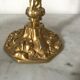 Pair of golden brass candlesticks