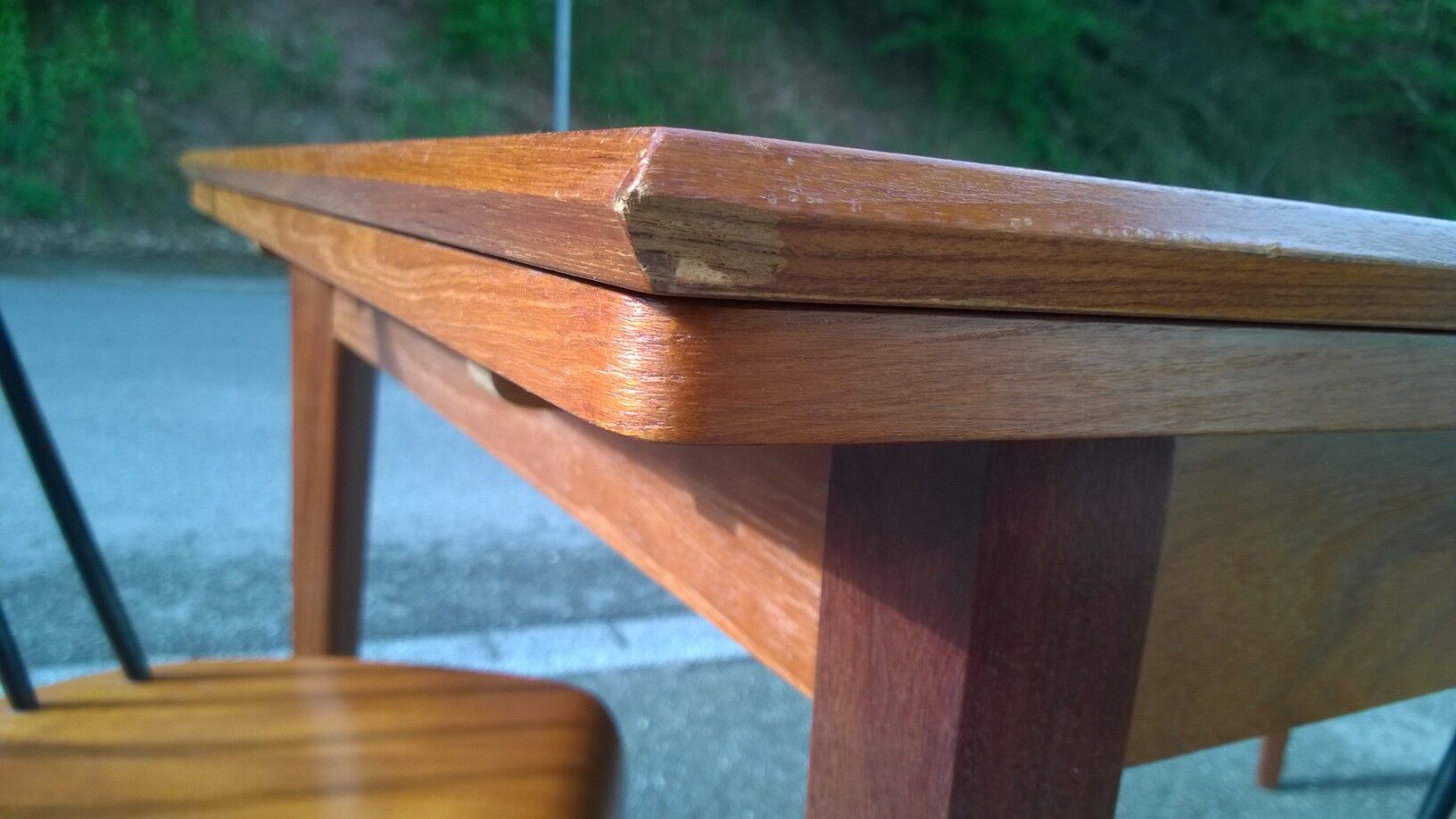 Scandinavian extendable teak table