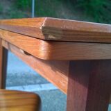 Scandinavian extendable teak table