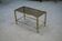 1950s brass and smoked glass coffee table