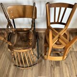Set of 4 mismatched chairs