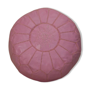 pouf marocain en cuir