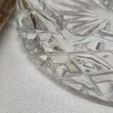 Chiseled glass ashtray