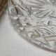 Chiseled glass ashtray