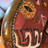 Pair of Roche Bobois armchairs — limited edition in oriental kilim