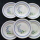 Set of 6 hollow plates in Niderviller faience, model Kate