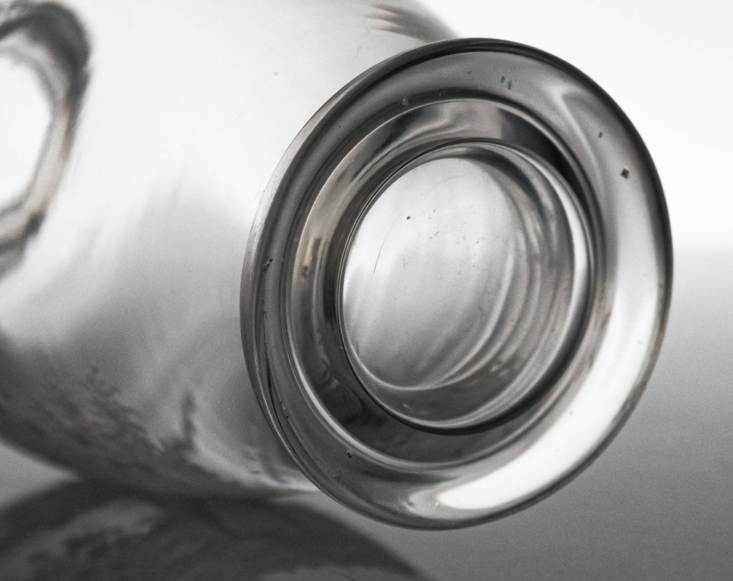 French 19th Century Eugene Michel Miniature Intaglio Carved Glass Vase