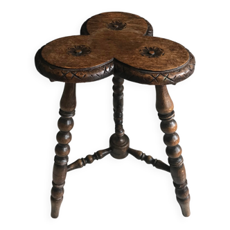 Table d'appoint ancienne à bobines pouvant être plantée, XIXe siècle
