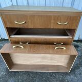 Art Deco style cherrywood chest of drawers, mid-20th century