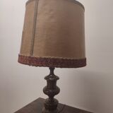Lampe à pied en bois