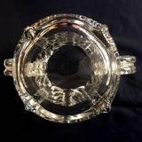 Ice bucket or ice cubes in lorraine crystal whiskey table art