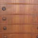 Mid-Century Modern Danish Chest of Six Drawers, Tallboy in Teak, Denmark, 1960s