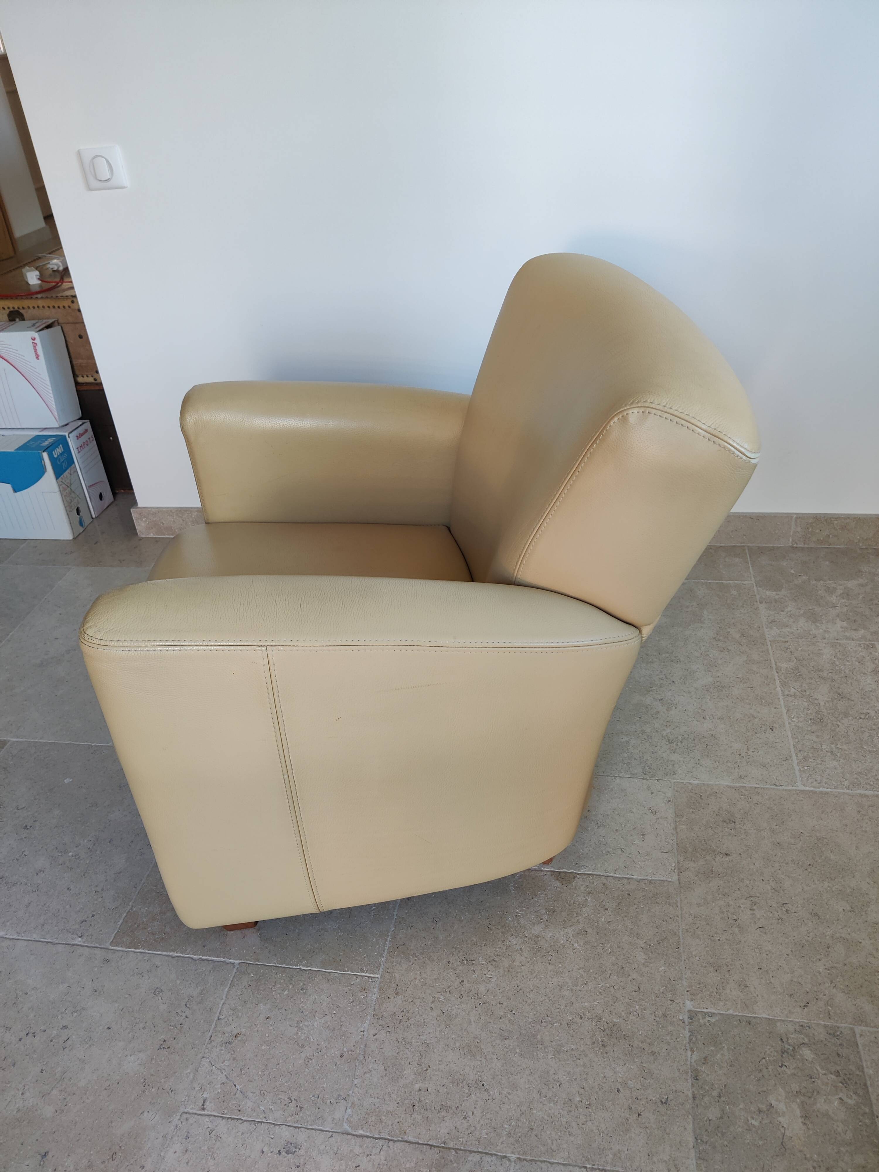 Leather armchair