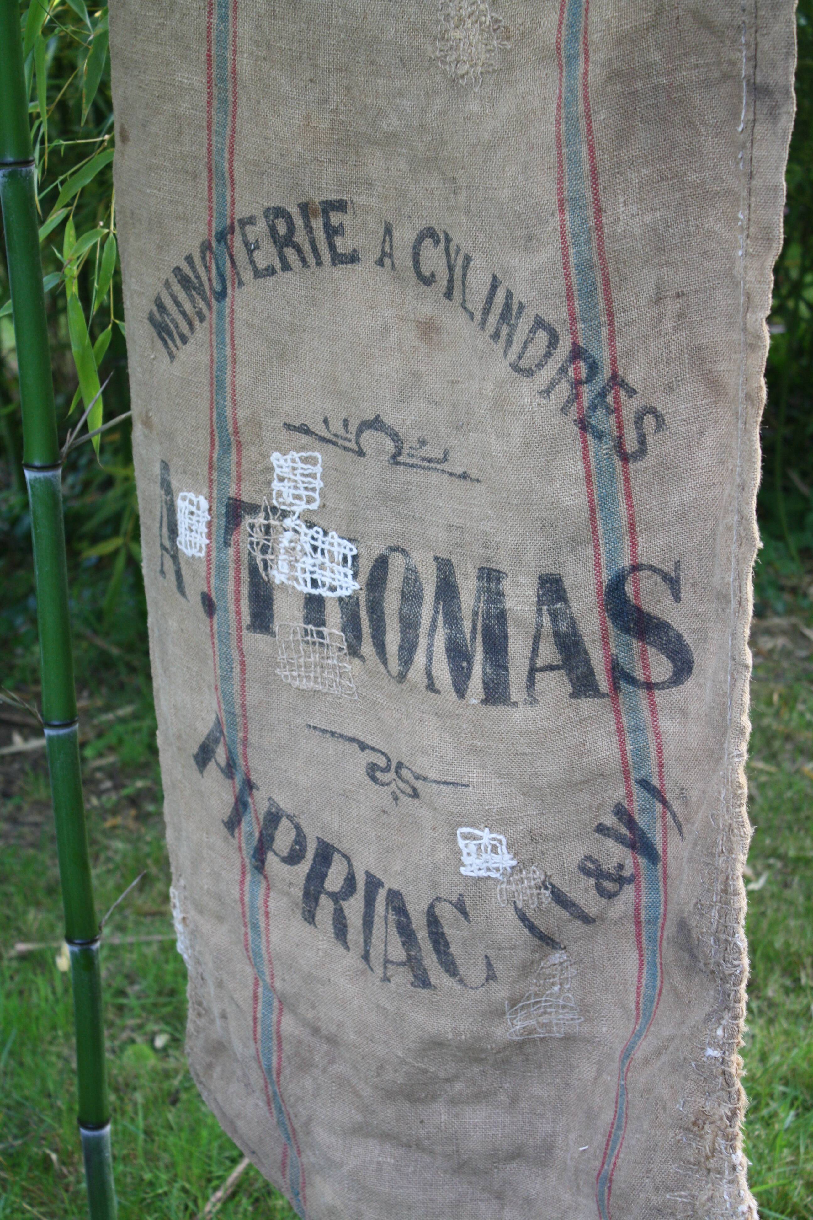 Burlap sack flour mill Thomas Brittany