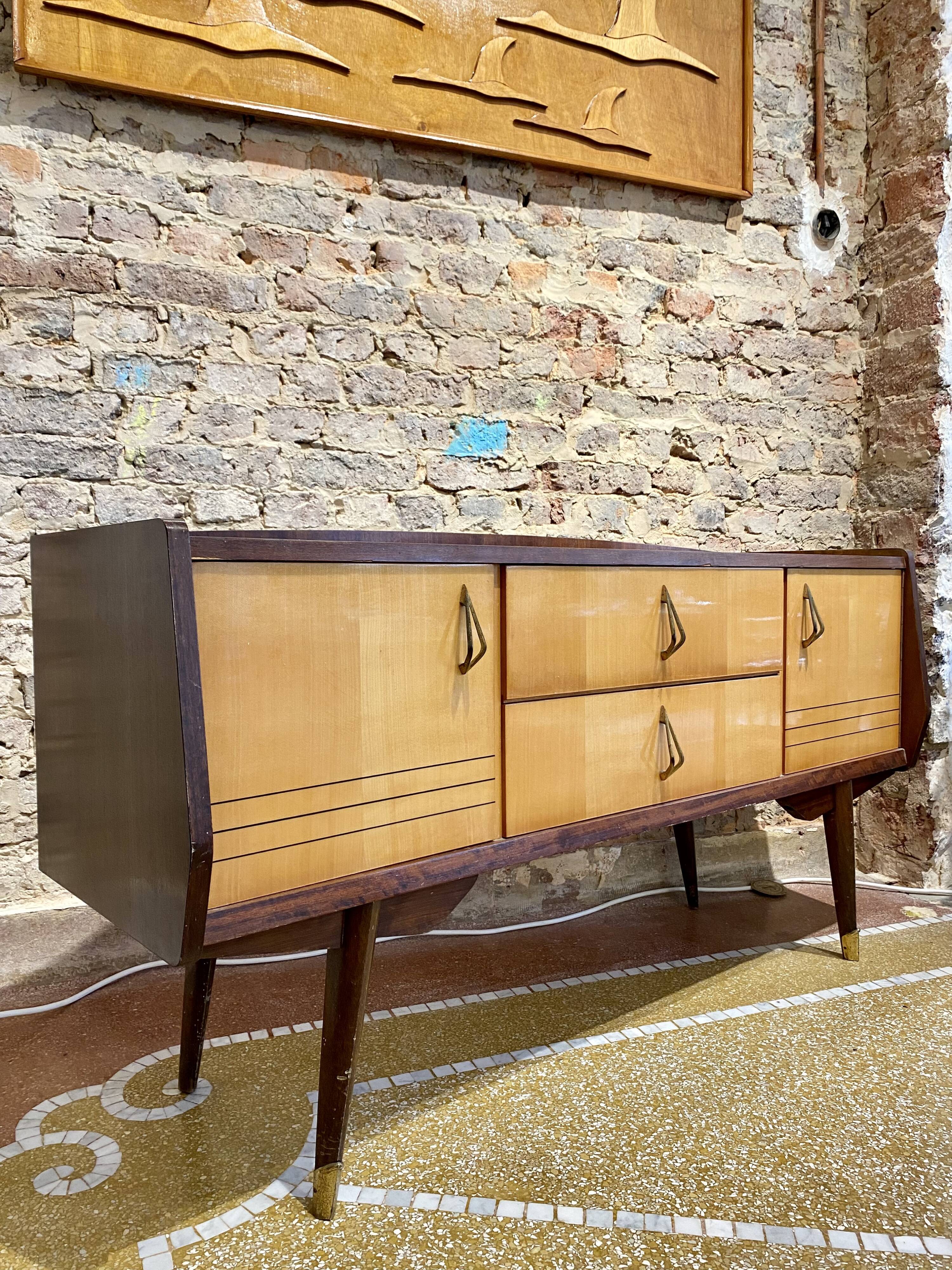 Vintage lacquered row 50s/60s