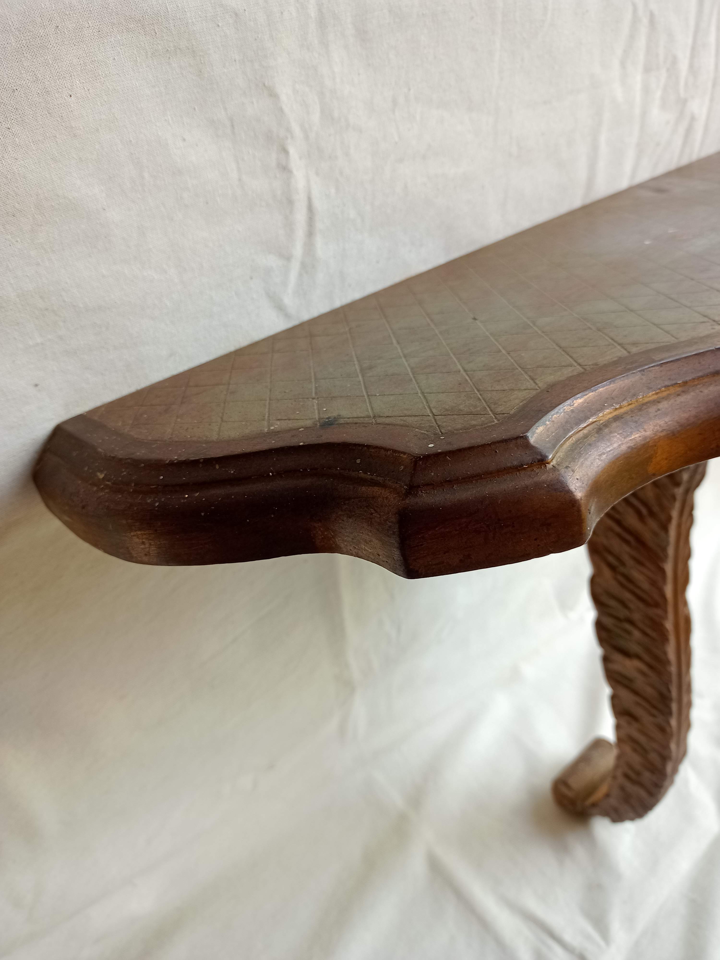 Carved gilded wooden console