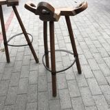 Pair of Spanish brutalist stools
