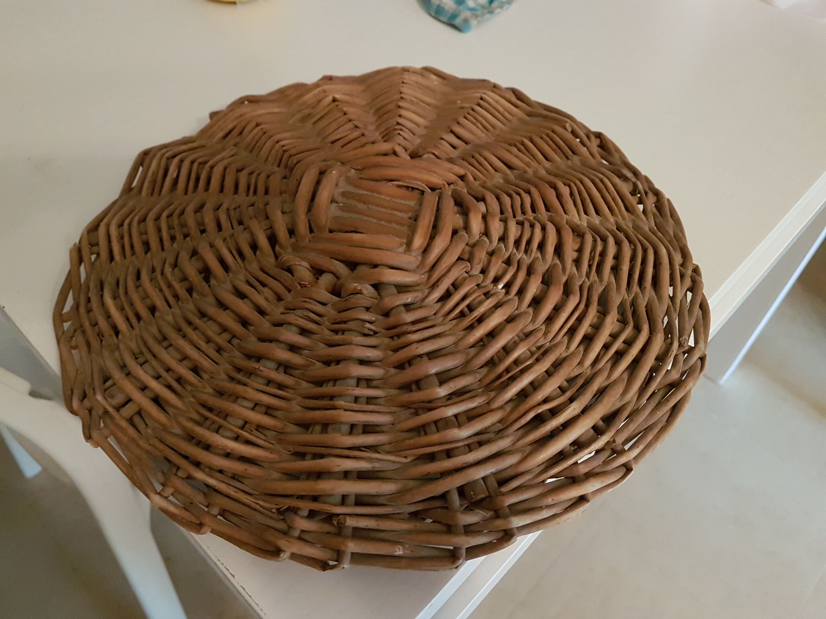 Vintage rattan wicker basket