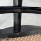 Fauteuil Thonet modèle 1018 en bois courbé noir et cannage 1930