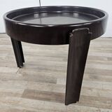Table basse vintage Space Age en plastique foncé par Dal Vera 1970
