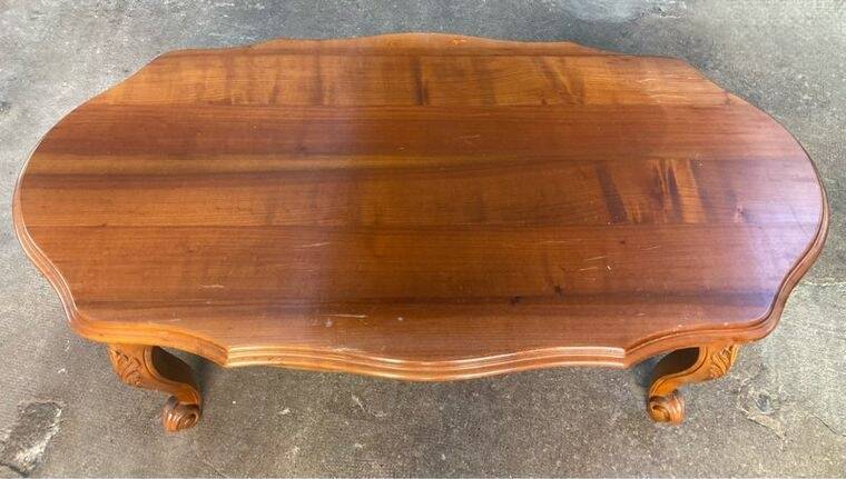 Cherry wood coffee table