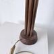 1940s Art Deco oak desk lamp