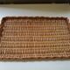 Vintage braided wicker platter