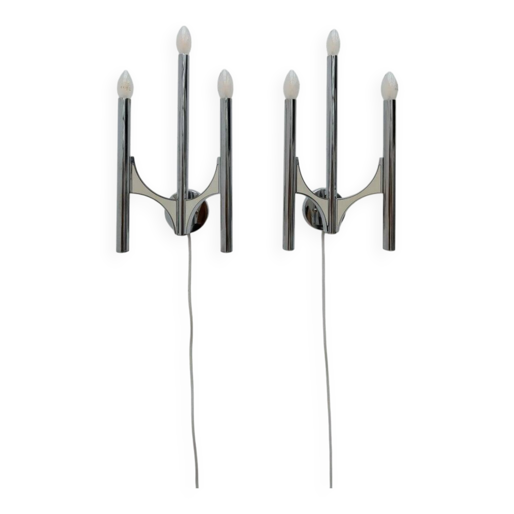 Paire d’appliques de Sciolari, italie 1970