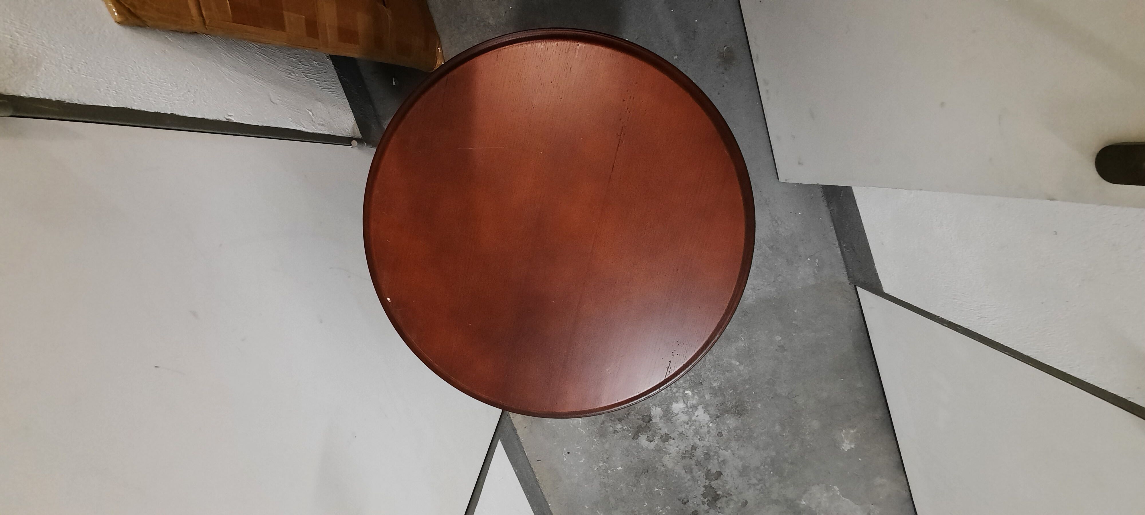 Table bistro solid wood foot cast iron