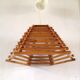 Wood pendant lamp design C.F.L. 70s