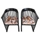 Paire de fauteuils Jugendstil Josef Hoffmann années 1910
