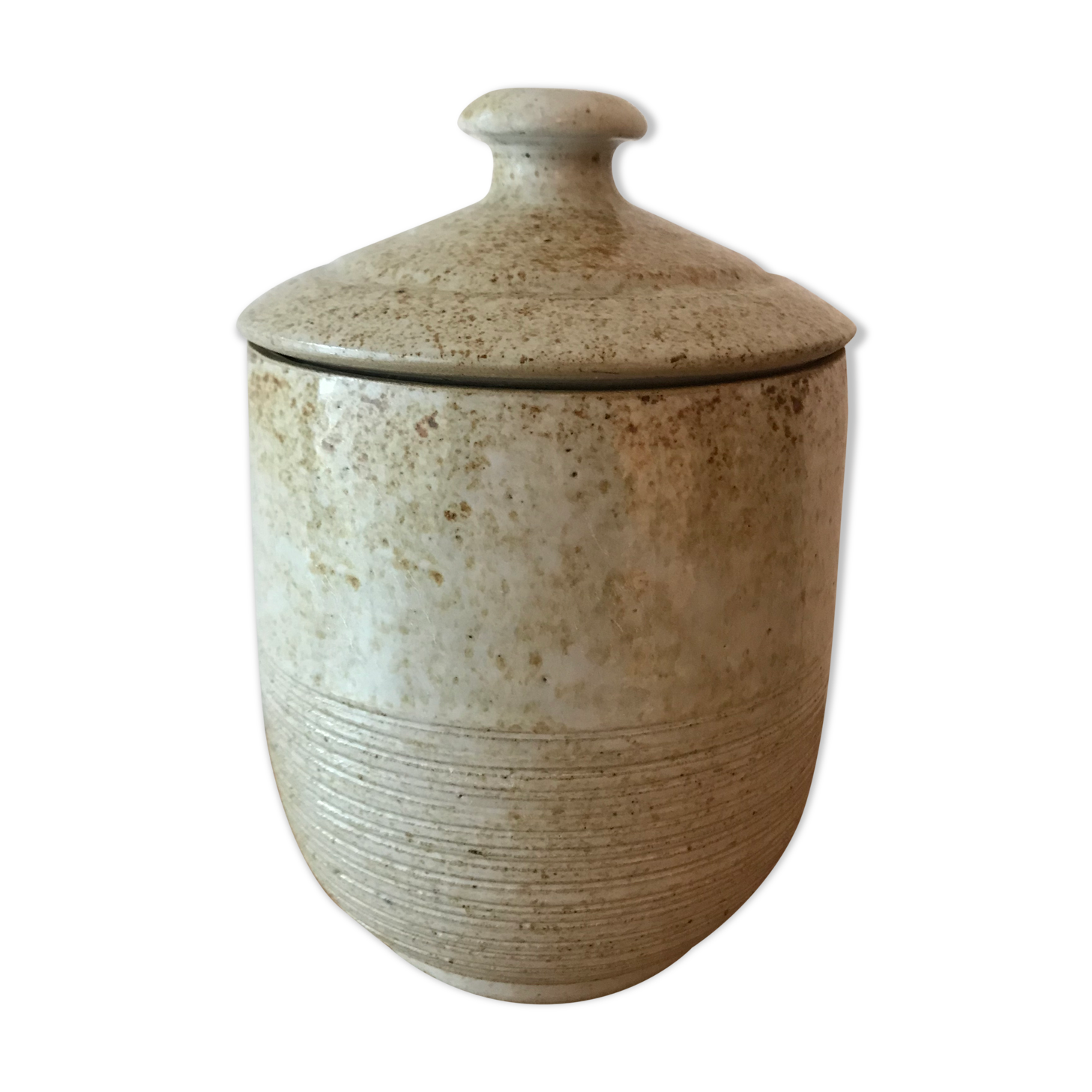 Open jar enamelled sandstone