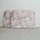 Têtes de lit paire vintage fleuries rose