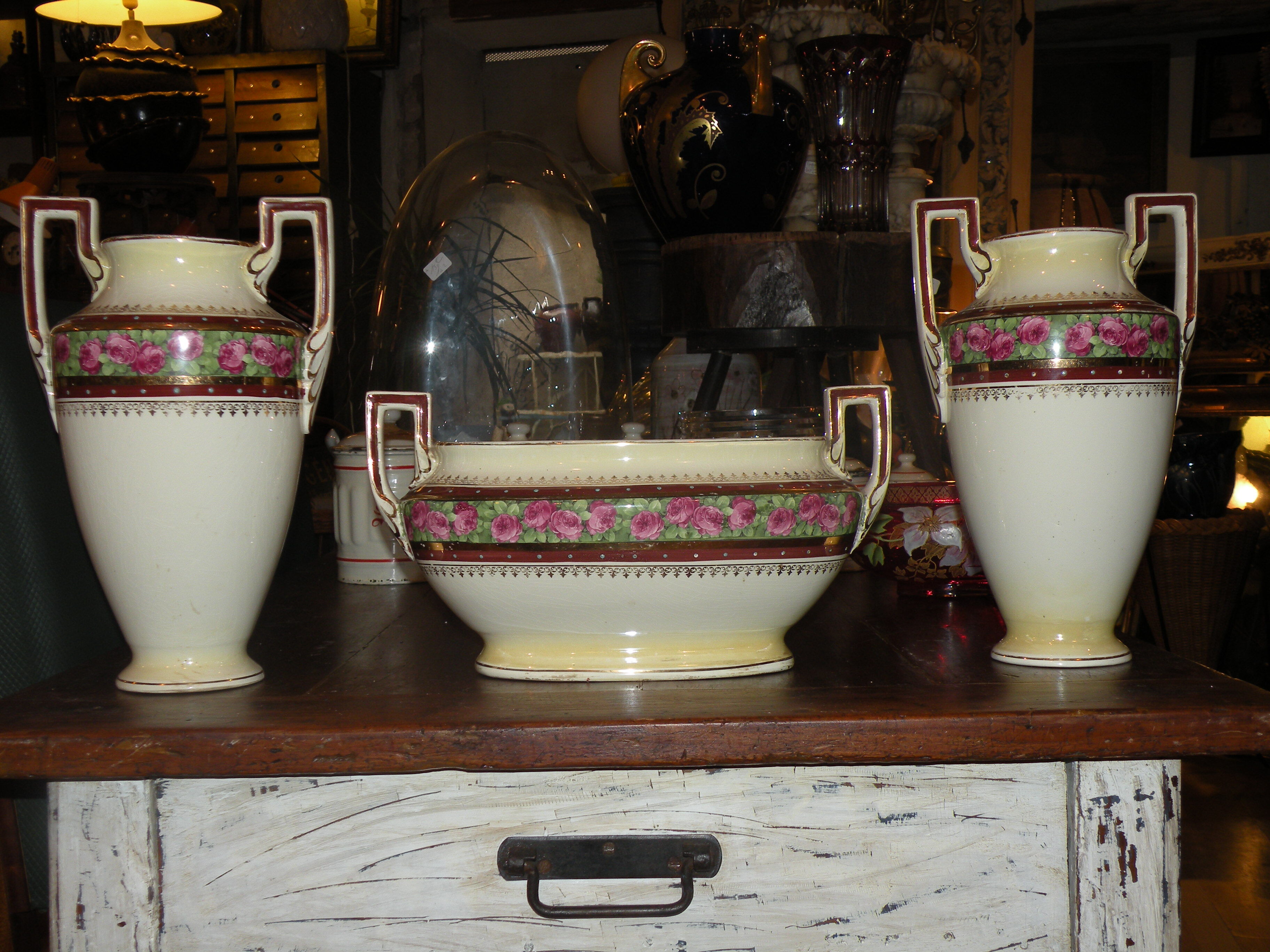 Belgian earthenware trim Boch La Louvière year 1930, 1940