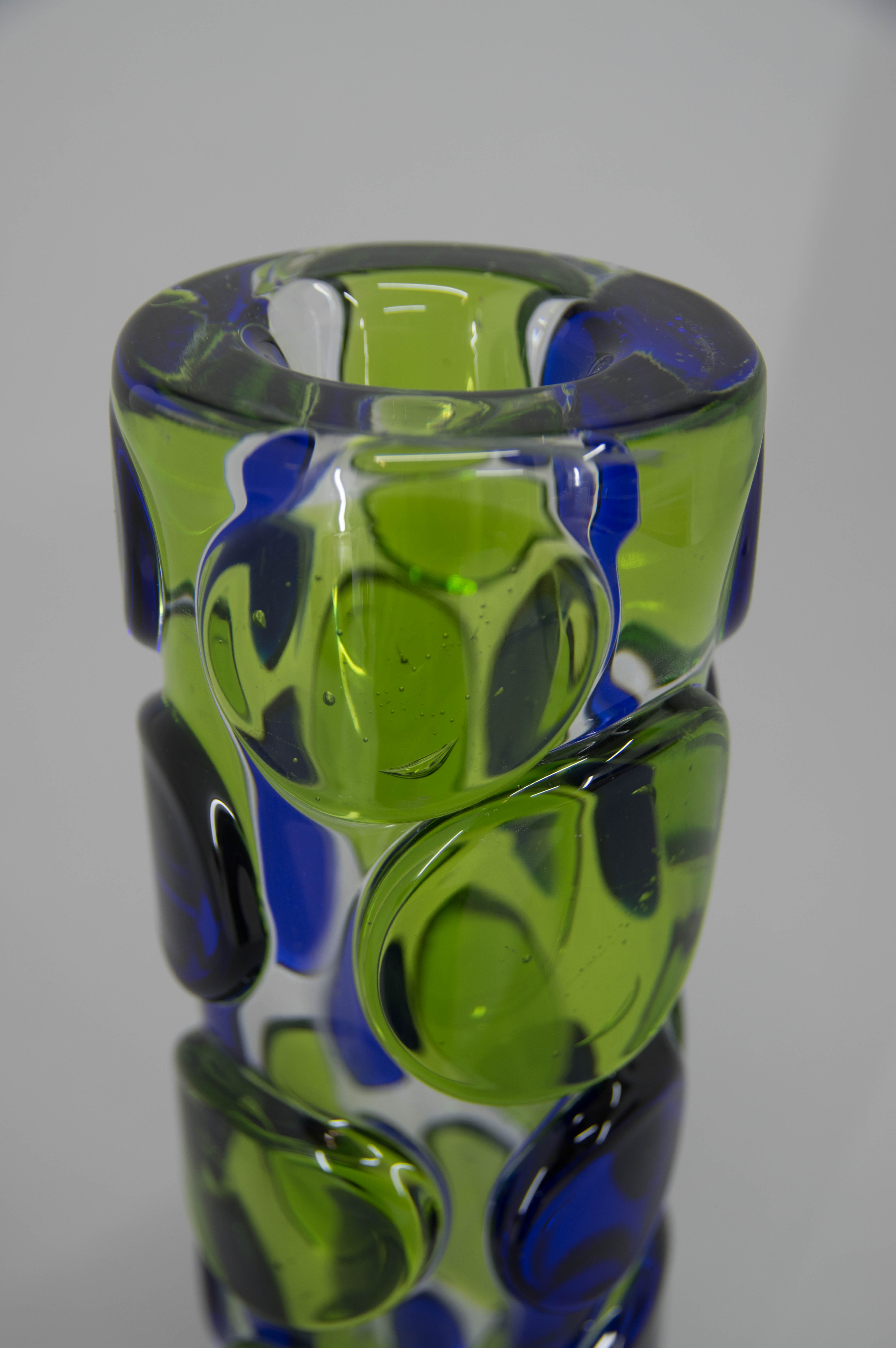 Art Glass Vase by Jaroslav Svoboda, circa 1980