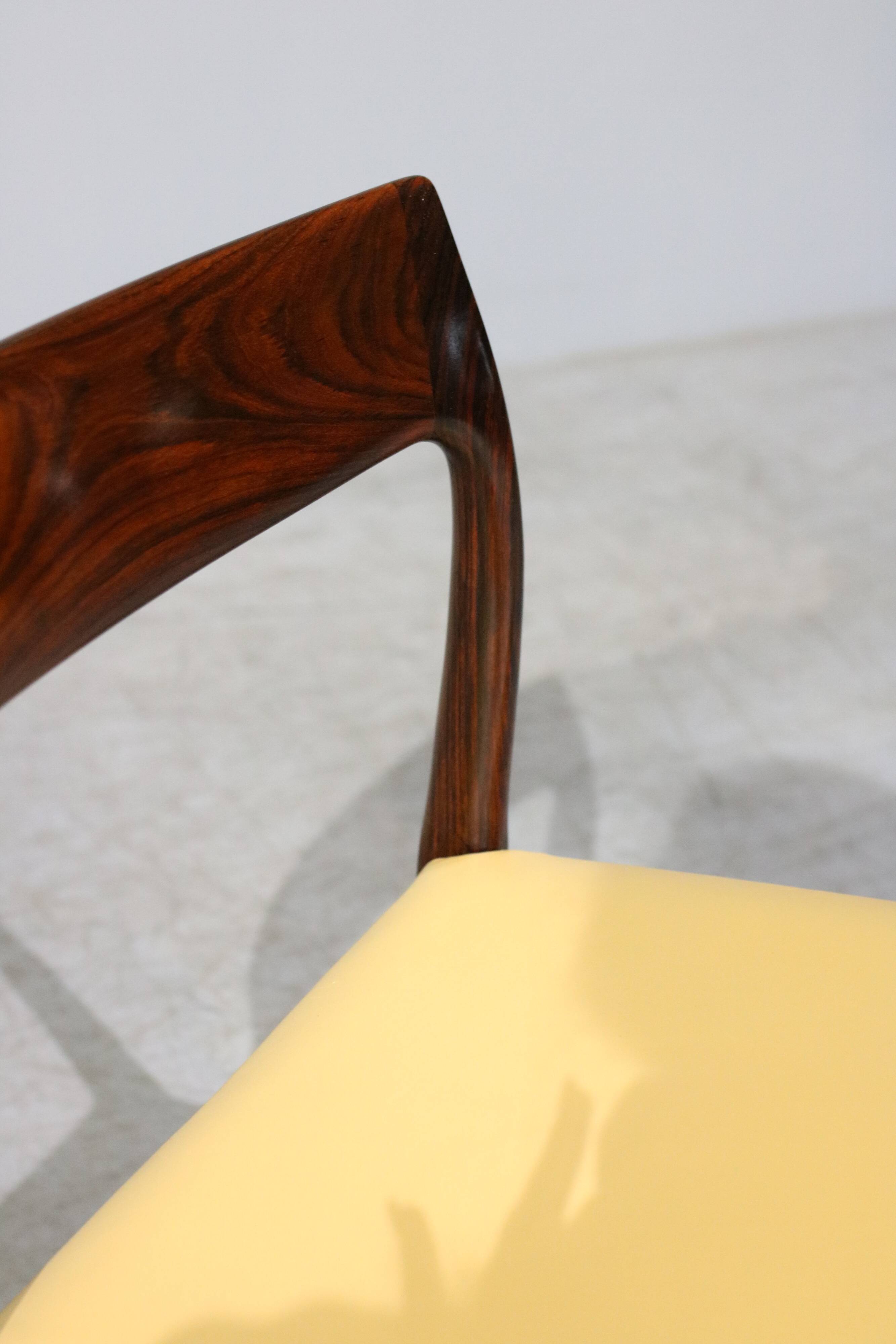 Rosewood Model 77 Dining Chairs by Niels O. Moller, 1960, Set of 6