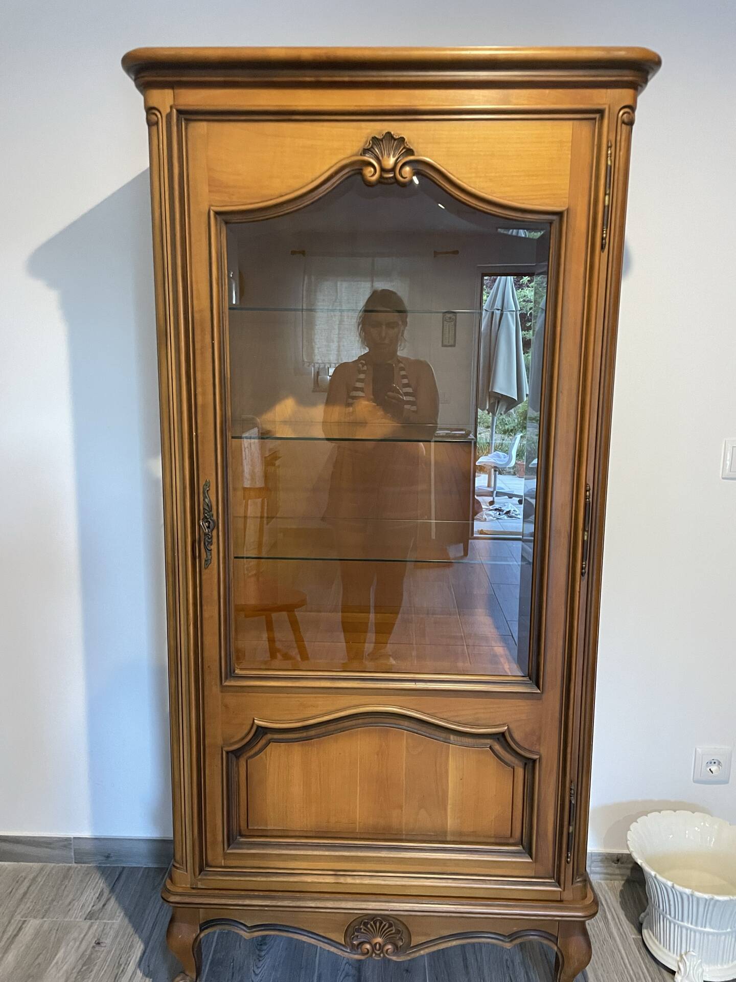Vitrine de 1 porte / Cristaleira style classique français